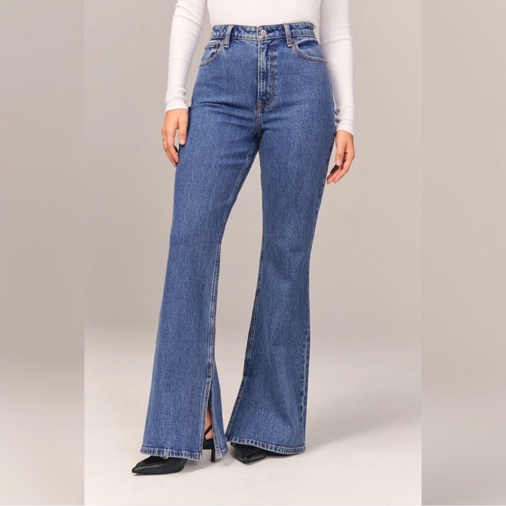 Abercrombie & fitch The vintage flare high rise curve love jeans